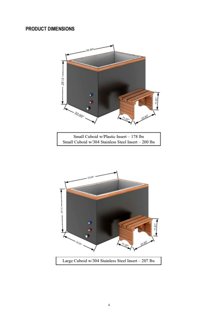 Dynamic Cold Therapy Cuboid Cold Plunge