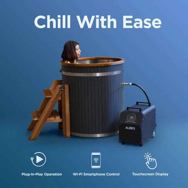 Aleko Lumina Cold Plunge Dual Chiller & Heater - 1 HP