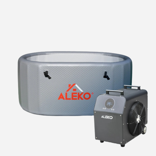 Aleko Arctica Inflatable Cold Plunge and 1 HP Chiller & Heater