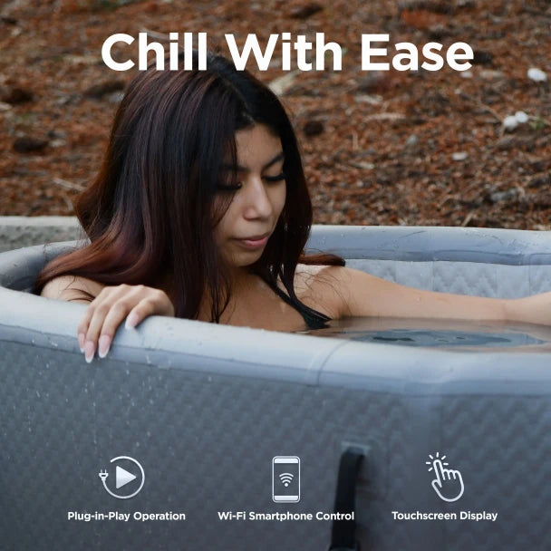 Aleko Arctica Inflatable Cold Plunge and 1 HP Chiller & Heater