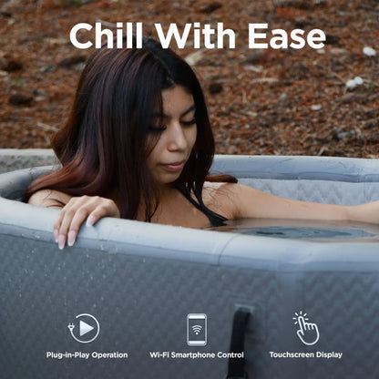 Aleko Arctica Inflatable Cold Plunge and 1 HP Chiller & Heater