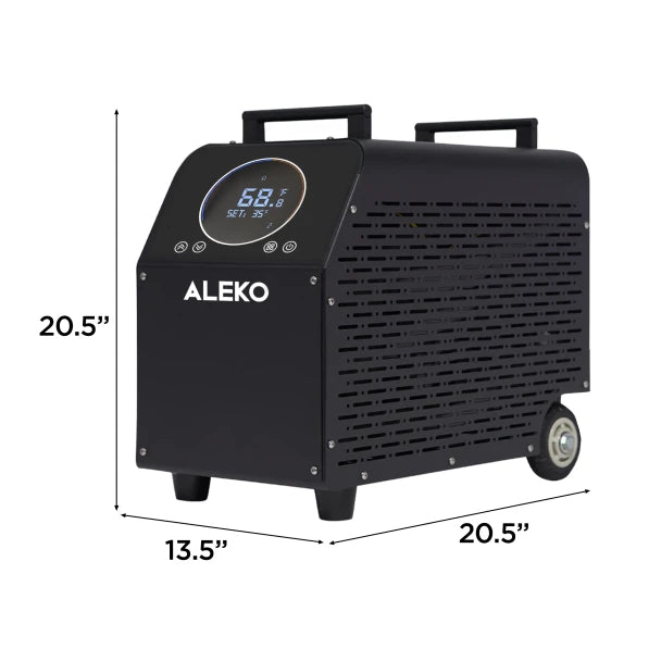 Aleko Lumina Vertical Cold Plunge 1 HP Chiller & Heater