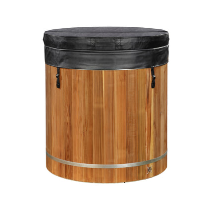 Dynamic Cold Therapy Pacific Cedar & Stainless Steel Barrel Cold Plunge